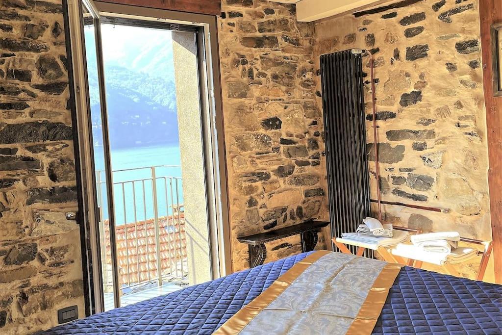 Romantic Home Stone With Amazing View Lake Of Como And Oleandra Laglio Exterior foto